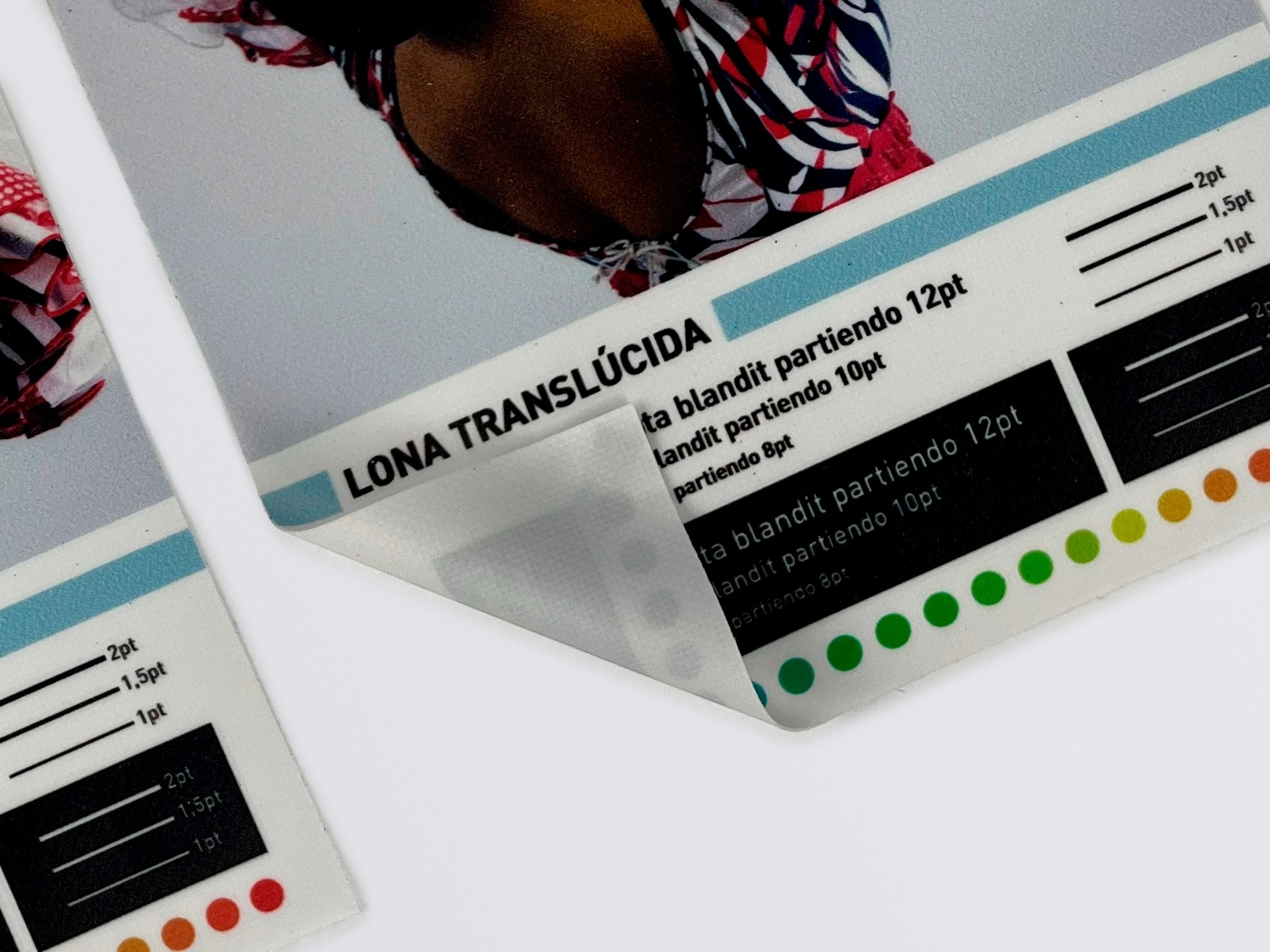 lona retroiluminada
