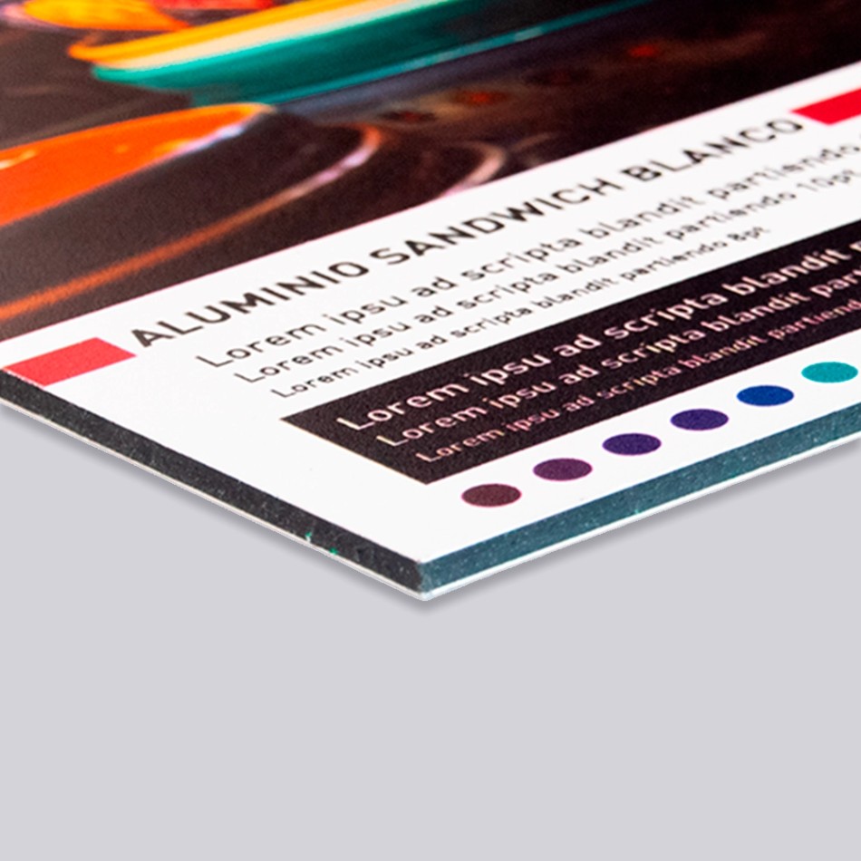 Impresión sobre aluminio. Dibond impreso. Desde 36 €/m2